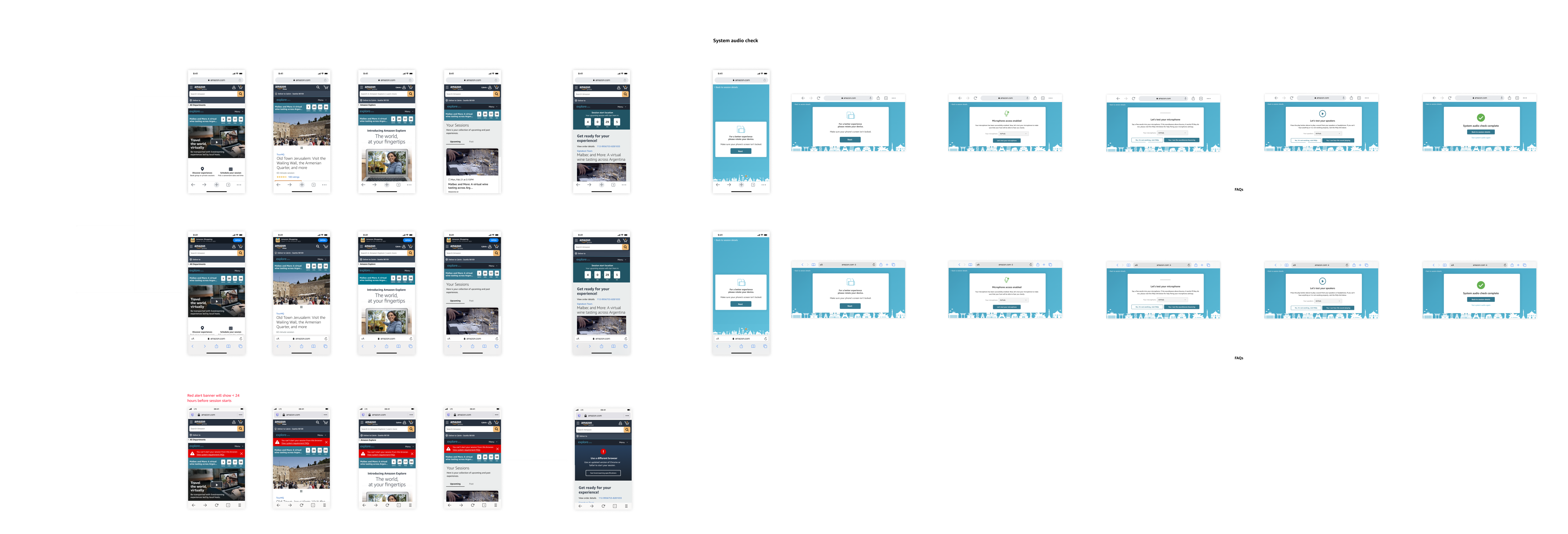 detail page wireframes