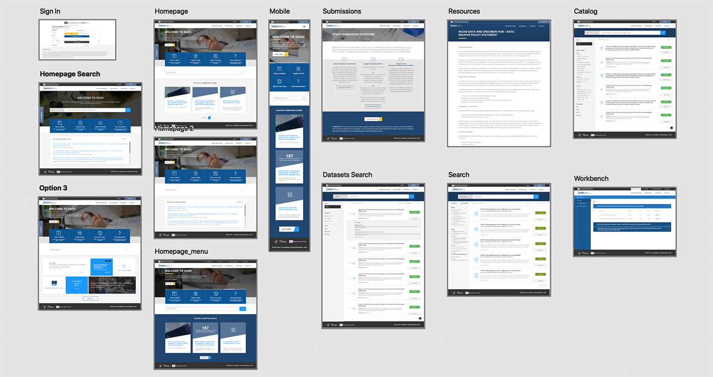 dash wireframes